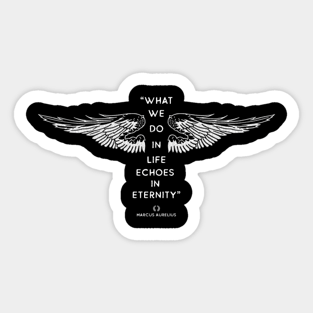 Stoics Quote by Marcus Aurelius Sticker by emma17